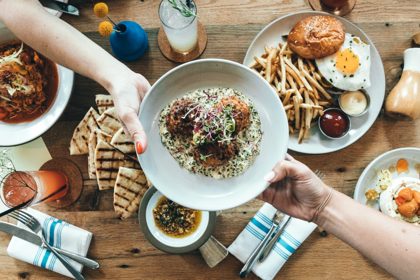 plates of food